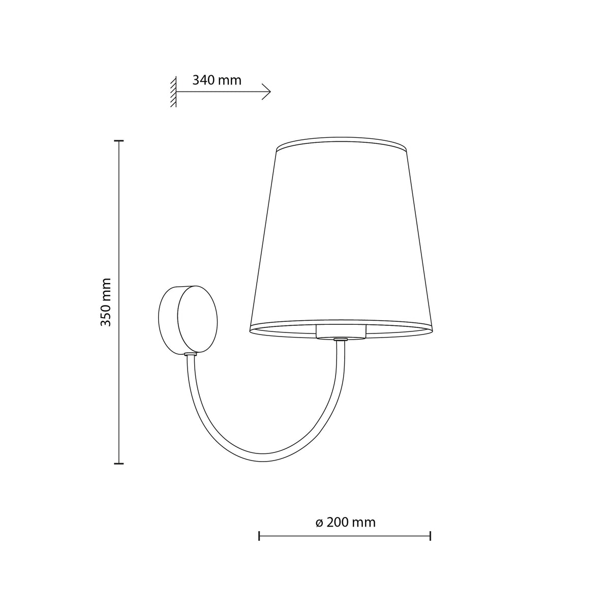 Aplică TK Lighting Candi, nisip, 11071