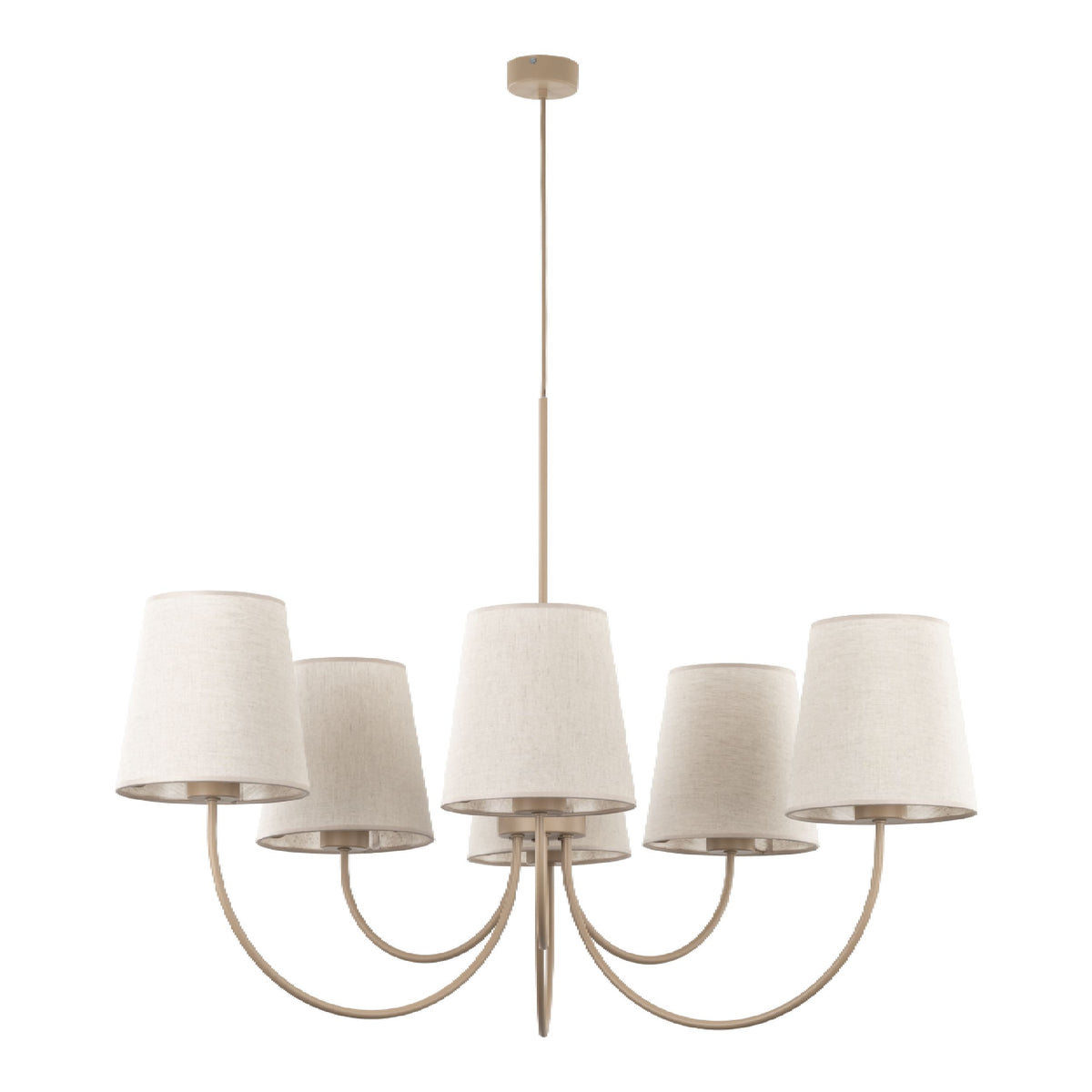 Lustră TK Lighting Candi, nisip, 6 x E27, 11072