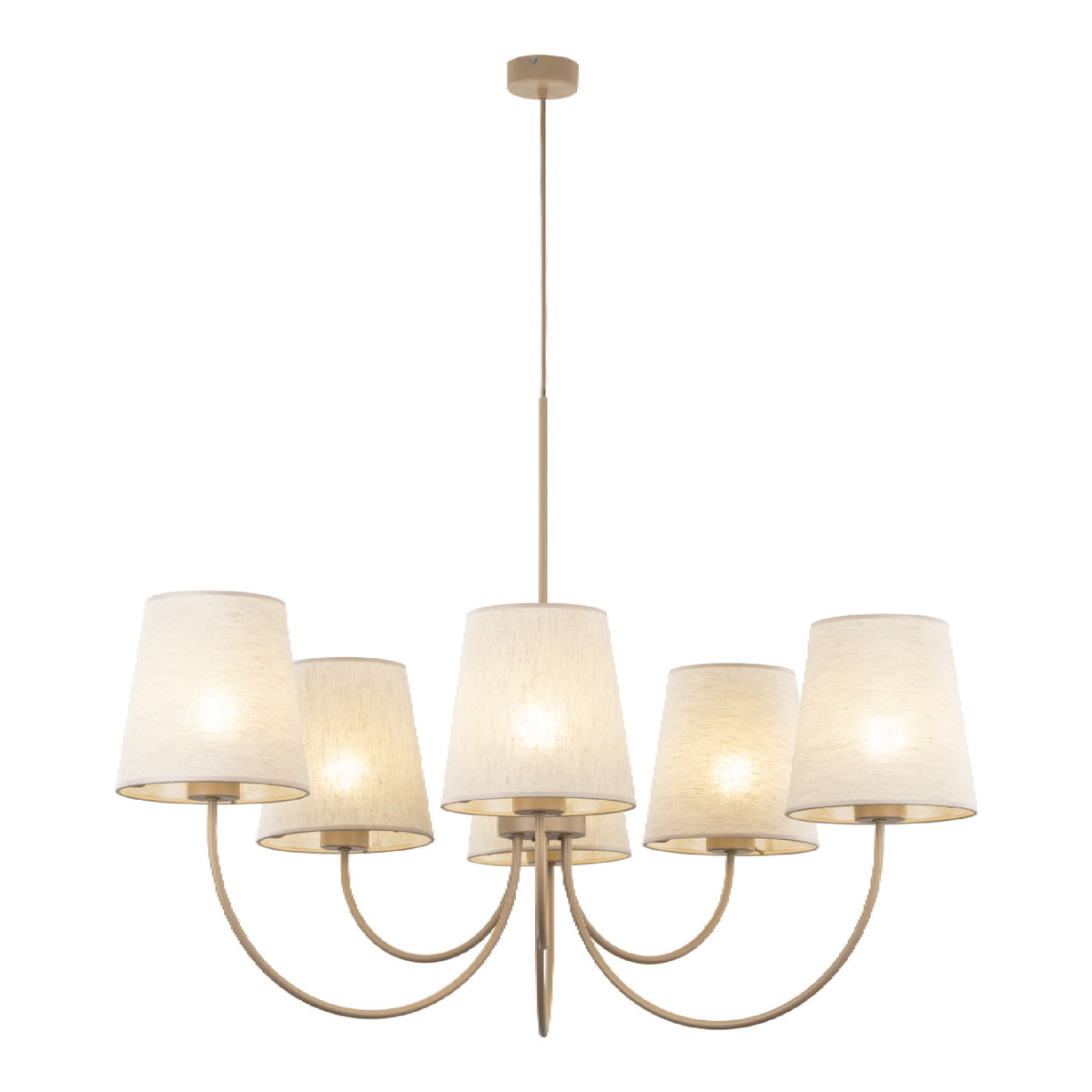 Lustră TK Lighting Candi, nisip, 6 x E27, 11072