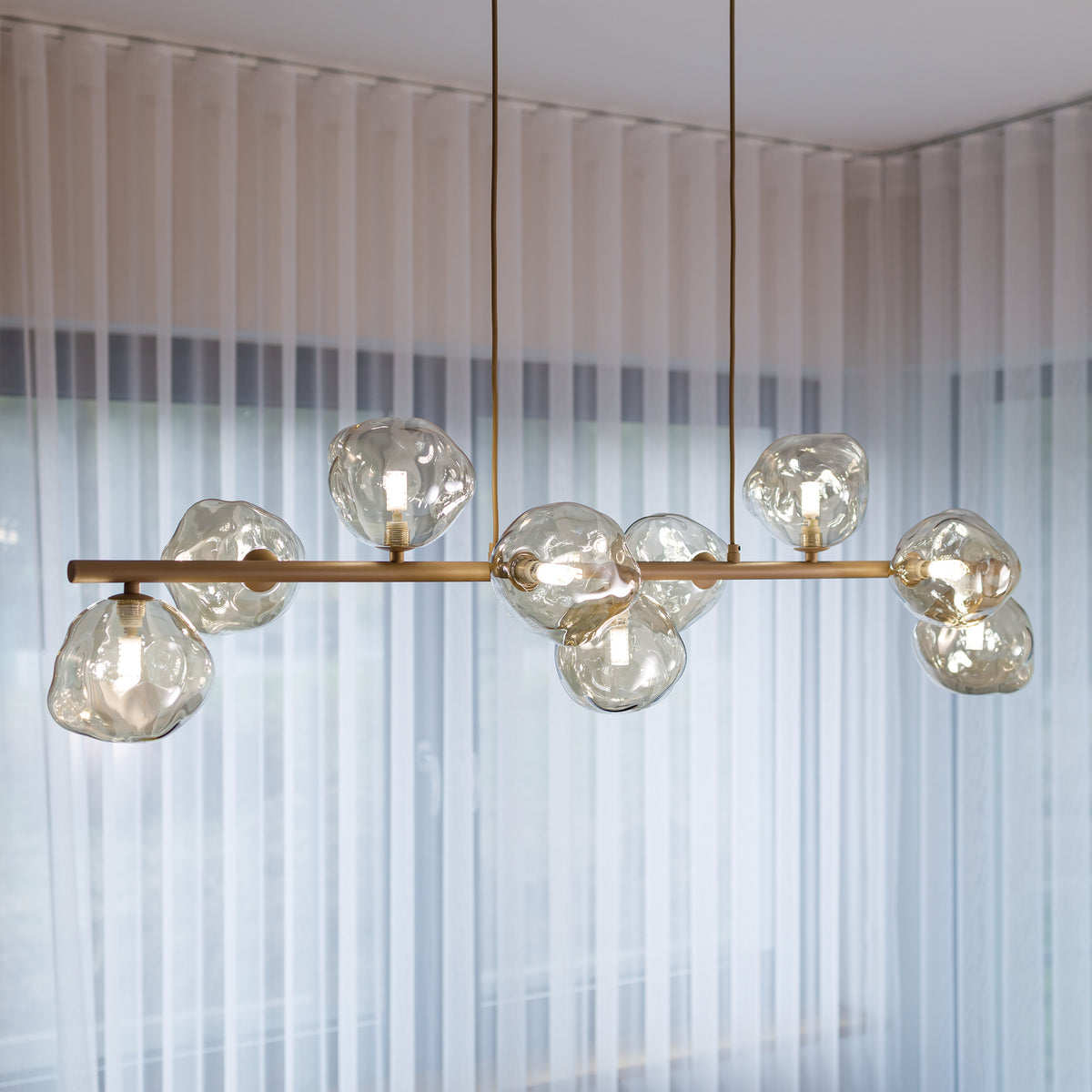 Lustră TK Lighting Lava, nisip, 9 x G9, 11110
