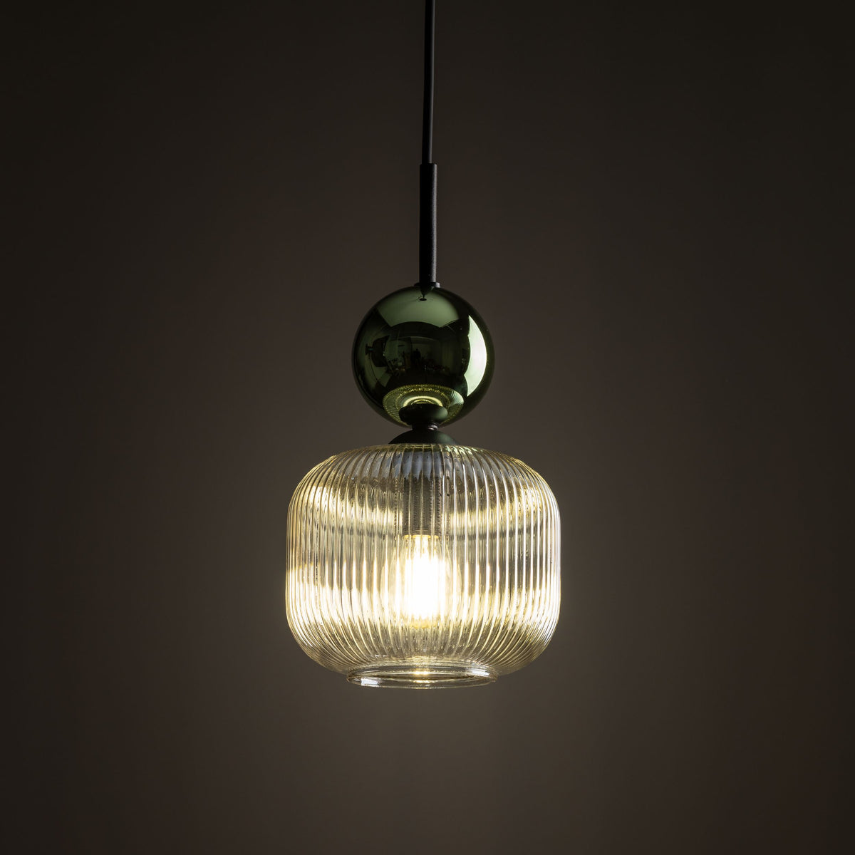 Pendul TK Lighting Sophia, verde, coniac, 11144