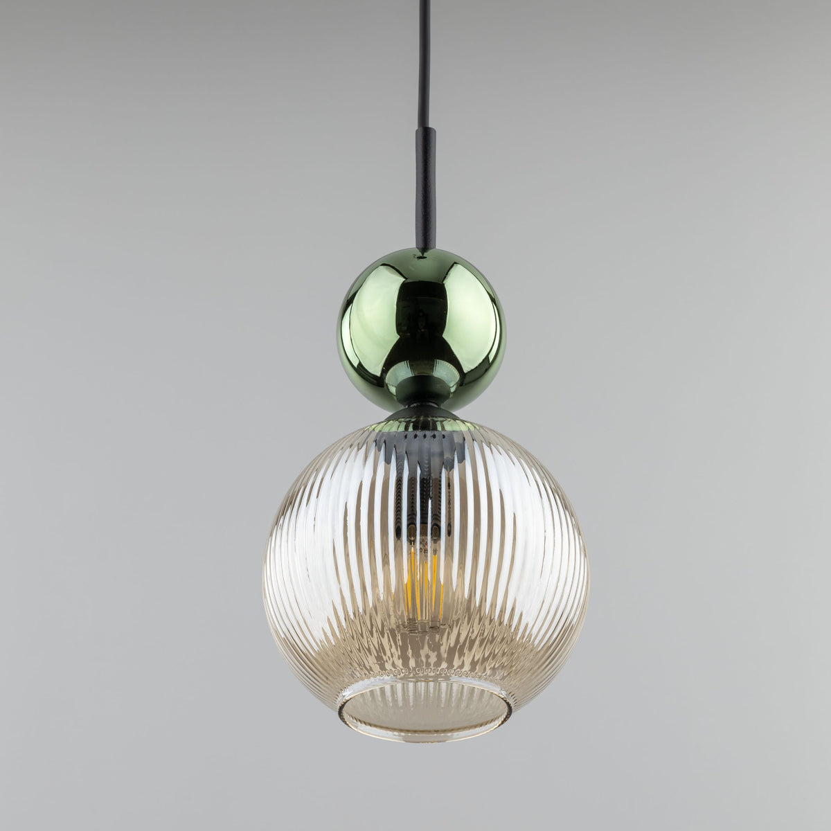 Pendul TK Lighting Sophia, verde, coniac, 11145