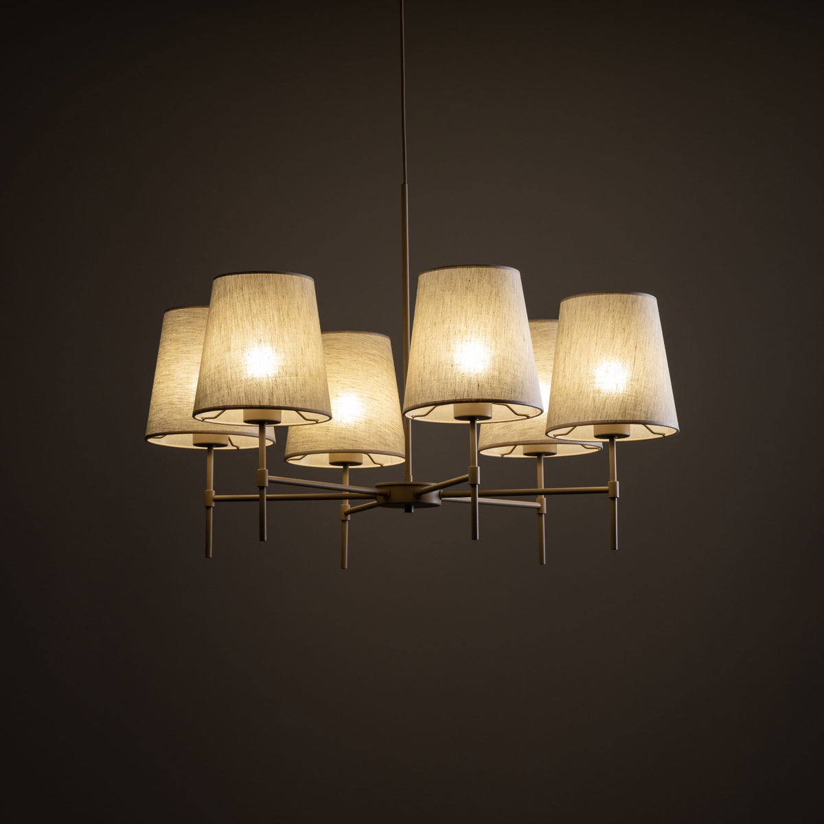 Lustră TK Lighting Elizabeth, nisip, 6 x E27, 11167