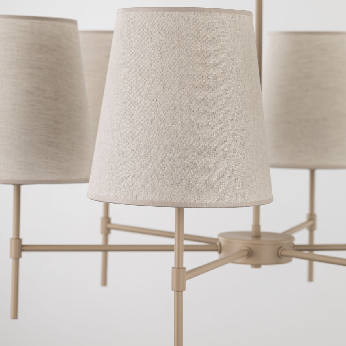 Lustră TK Lighting Elizabeth, nisip, 6 x E27, 11167