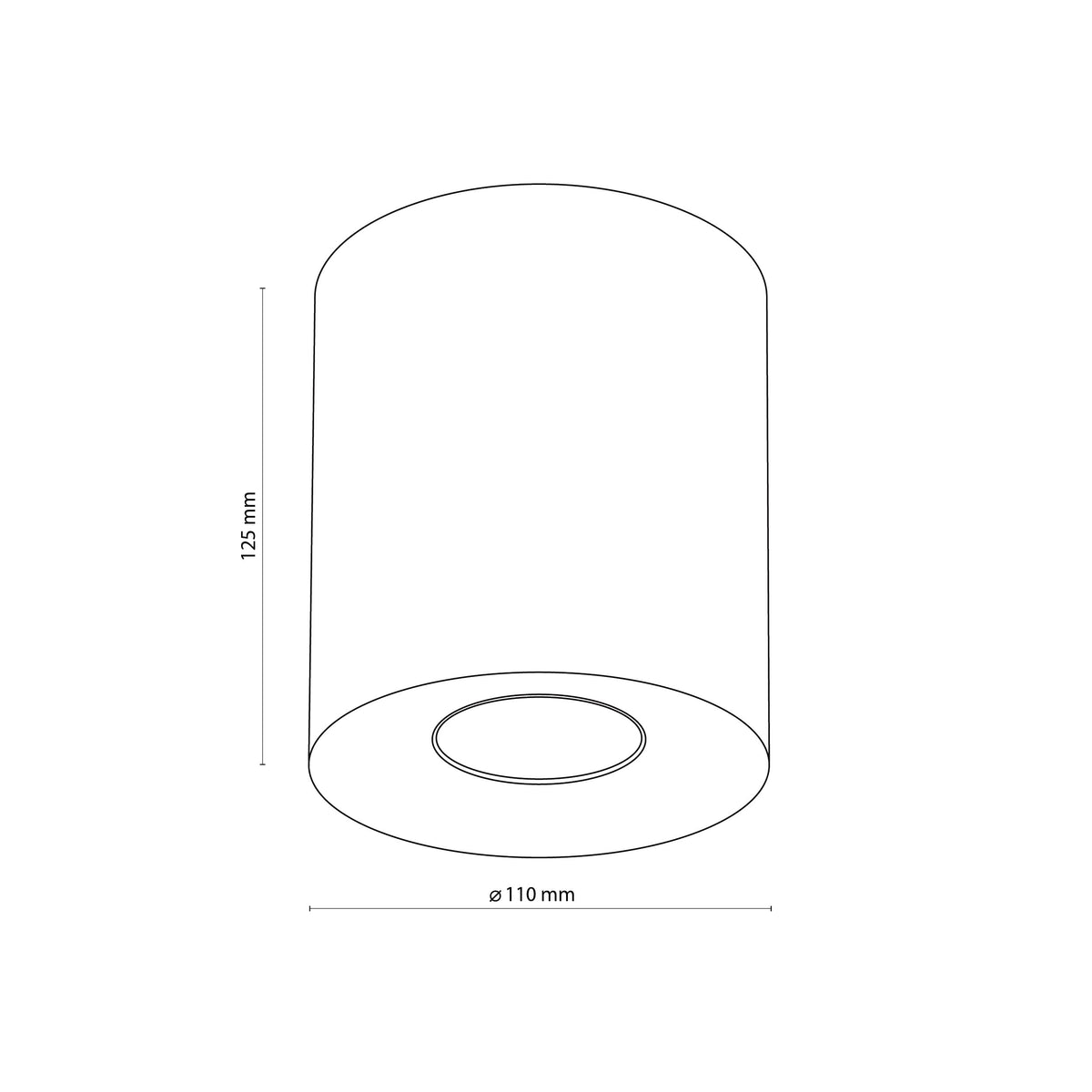 Plafonieră TK Lighting Orion M, alb, 11186