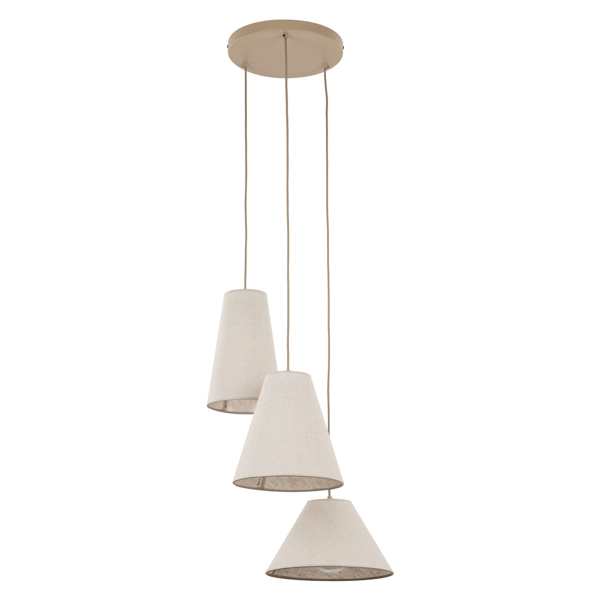Lustră TK Lighting Conea, nisip, 3 x E27, 11203