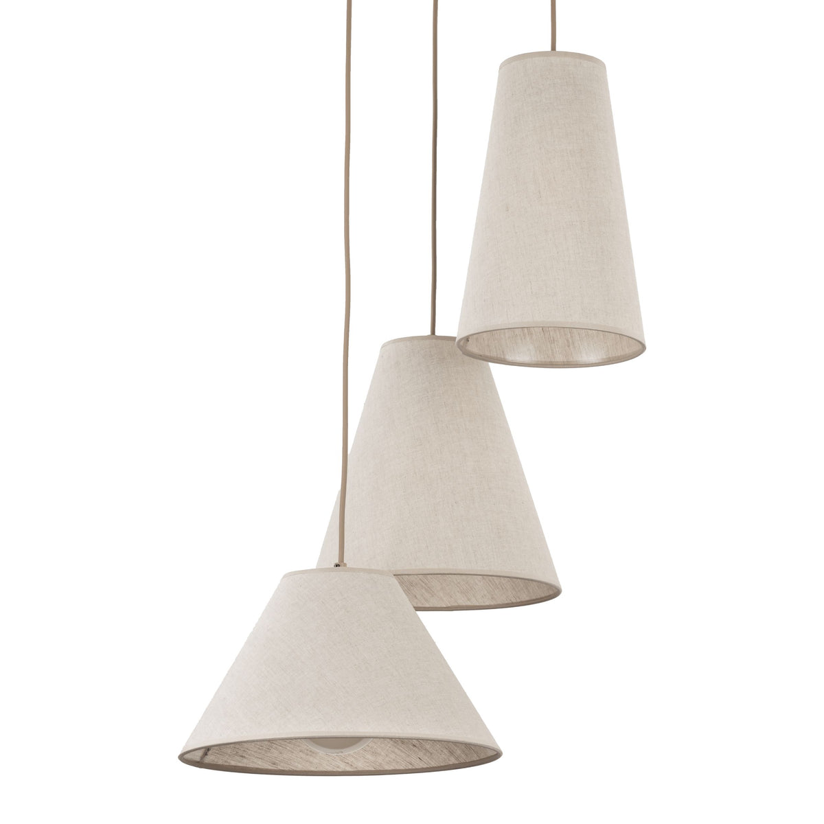 Lustră TK Lighting Conea, nisip, 3 x E27, 11203