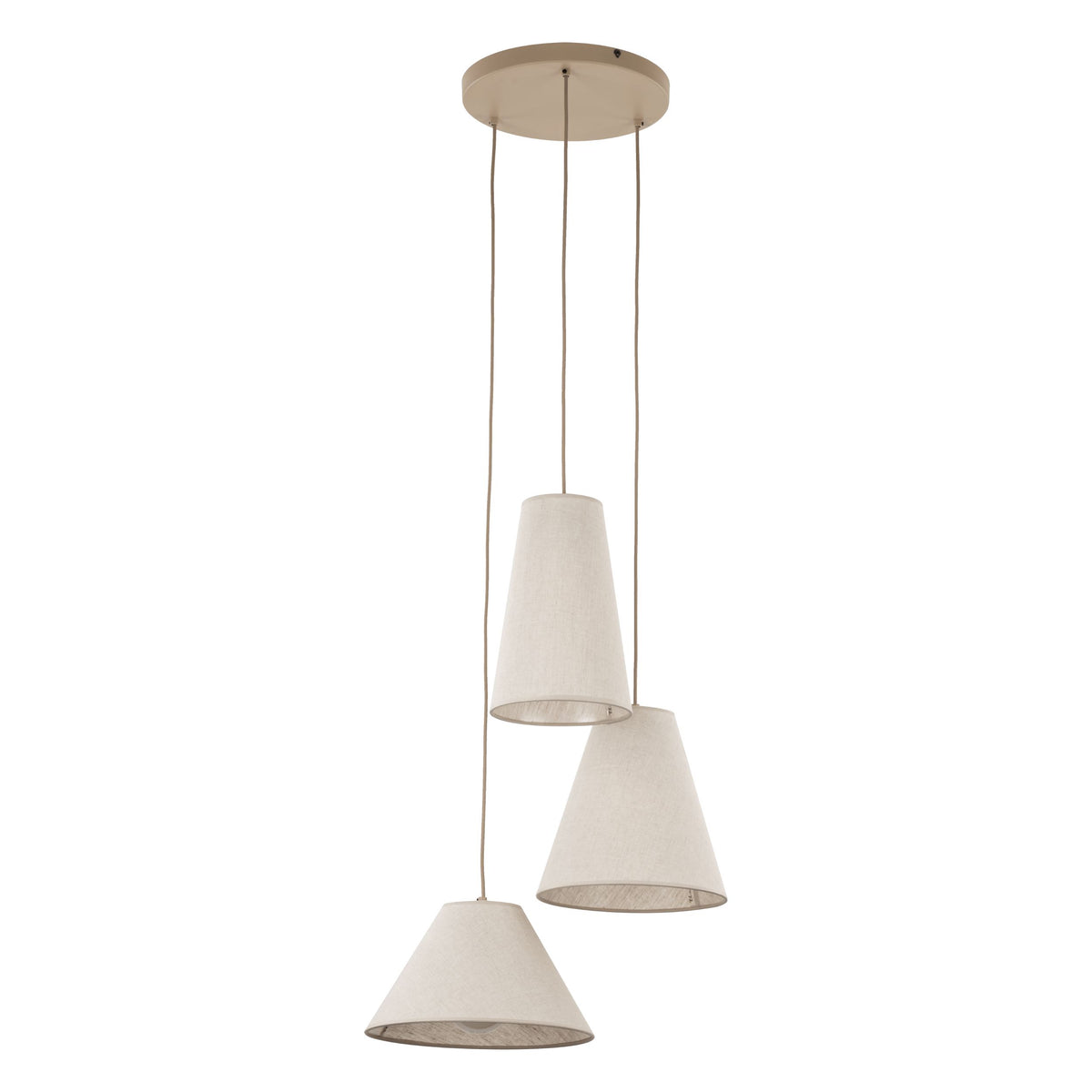 Lustră TK Lighting Conea, nisip, 3 x E27, 11203