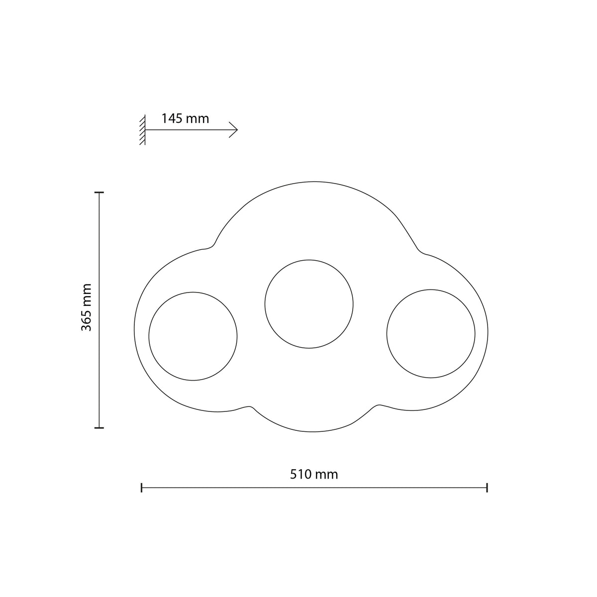 Aplică TK Lighting Cloud, alb, 3 x G9 LED MAX 8W, 11264