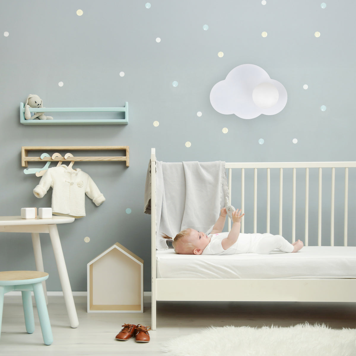 Aplică TK Lighting Cloud, alb, 11267