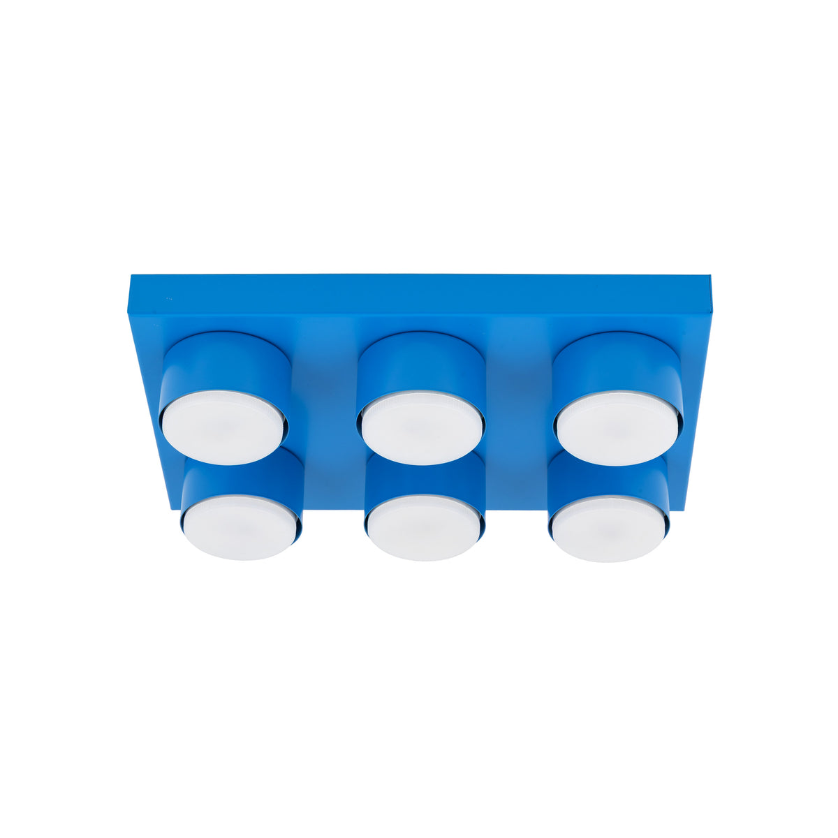 Plafonieră TK Lighting Brix, albastru, 6 x GX53, 11285