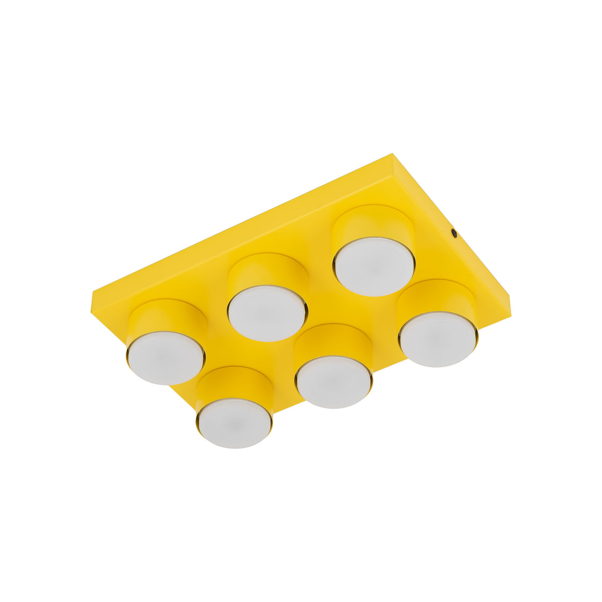 Plafonieră TK Lighting Brix, galben, 6 x GX53, 11291