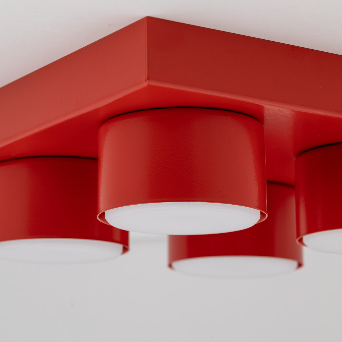 Plafonieră TK Lighting Brix, roșu, 4 x GX53, 11293