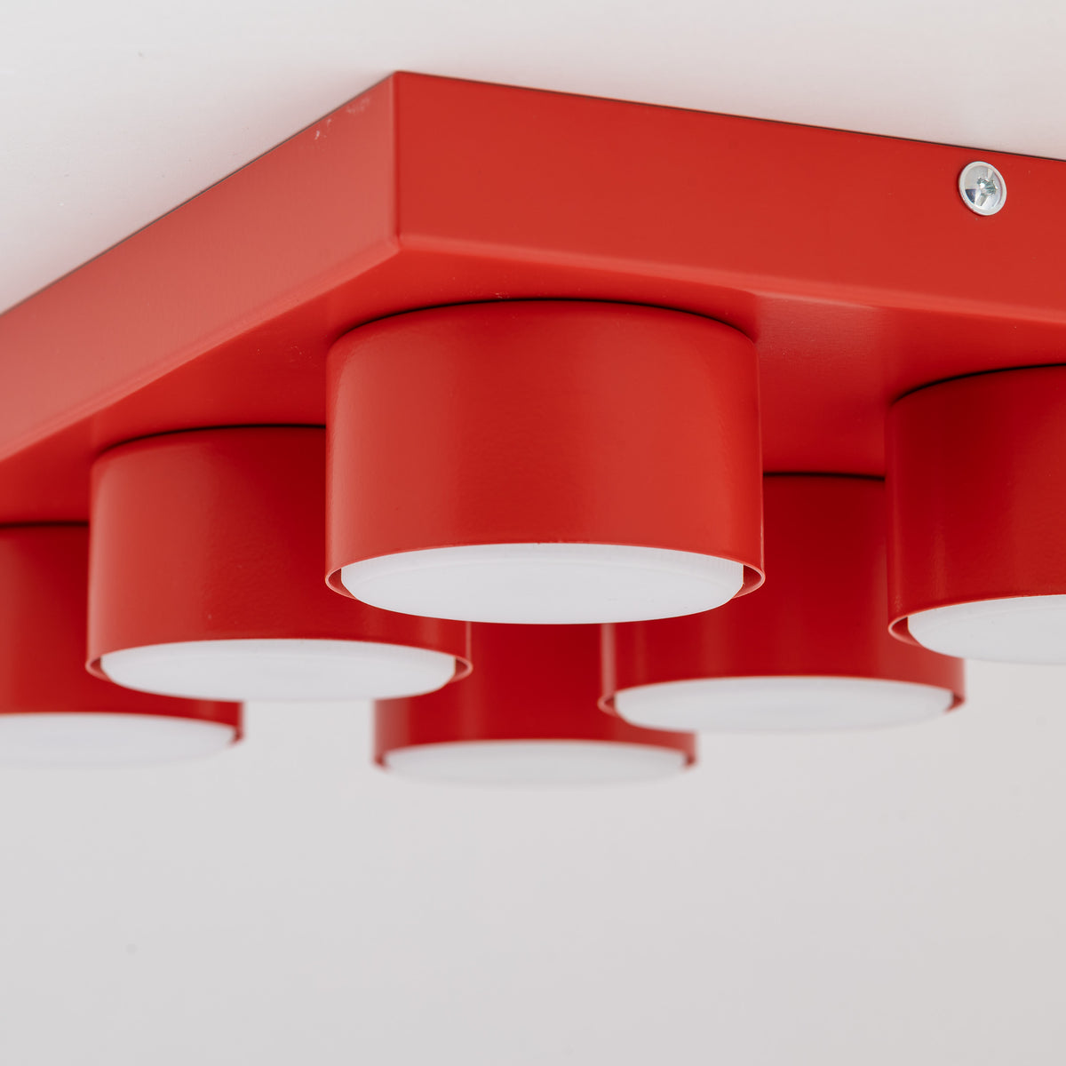 Plafonieră TK Lighting Brix, roșu, 6 x GX53, 11294