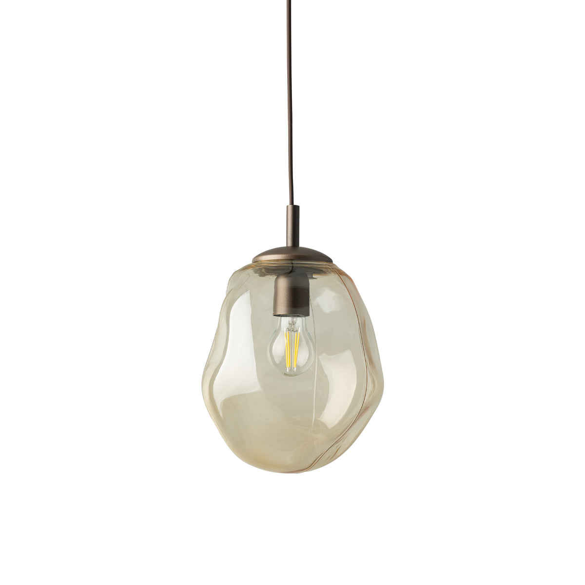 Pendul TK Lighting Lava M, maro, 11326