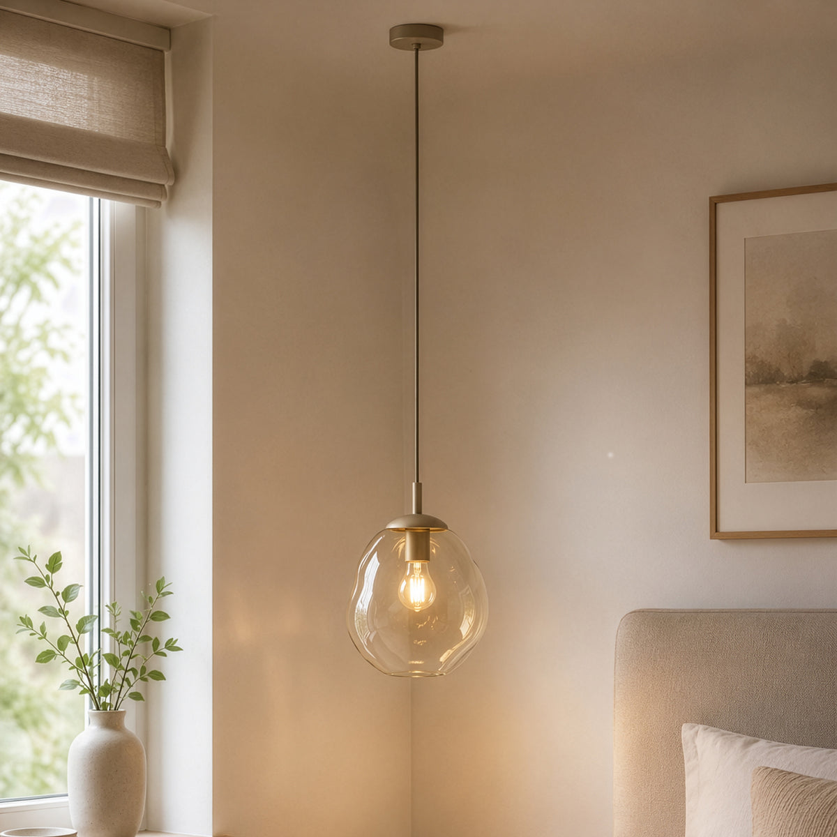 Pendul TK Lighting Lava M, nisip, 11327