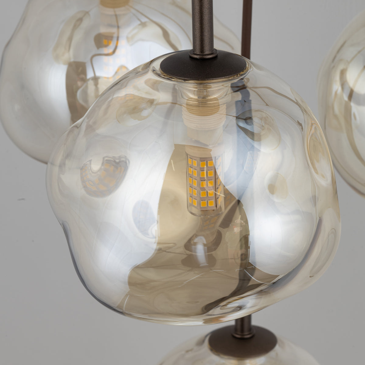 Lustră TK Lighting Lava, maro, 7 x G9, 11328