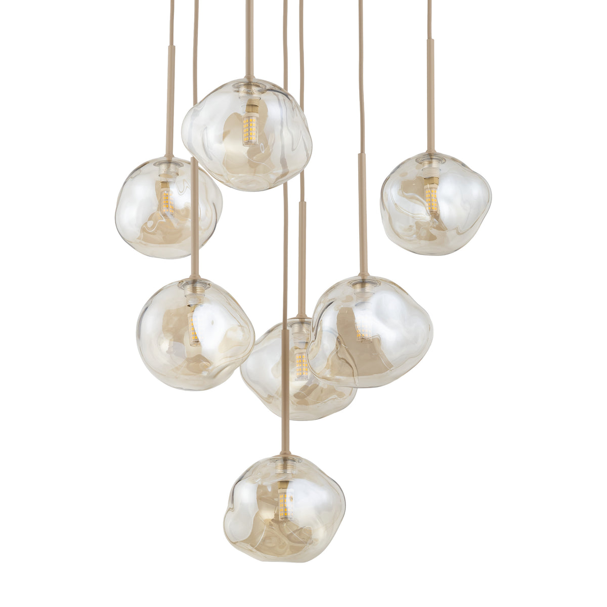 Lustră TK Lighting Lava, nisip, 7 x G9, 11329