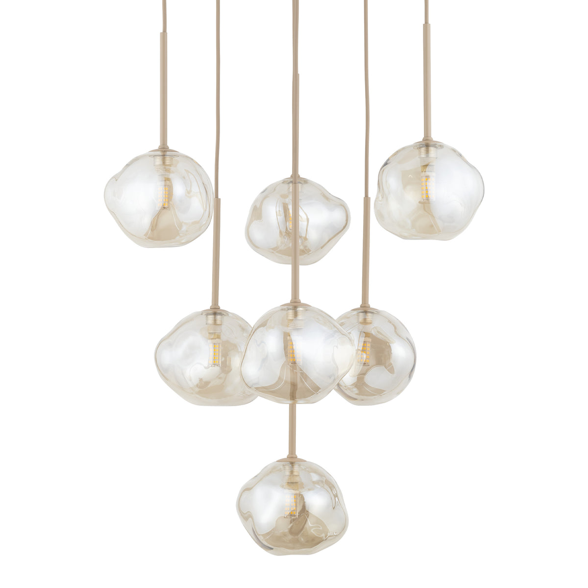 Lustră TK Lighting Lava, nisip, 7 x G9, 11329