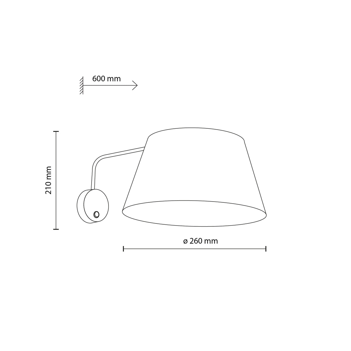 Aplică TK Lighting Formo, negru, 11343