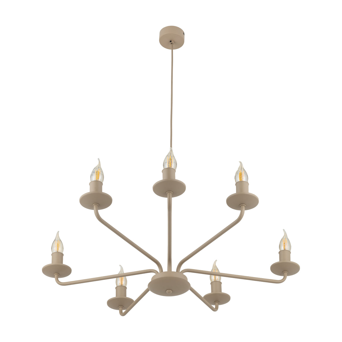 Lustră TK Lighting Limal, nisip, 7 x E14, 11346