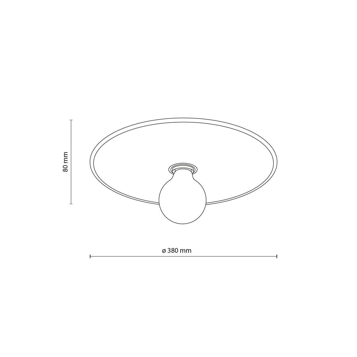 Plafonieră TK Lighting Calma Rafia 380, nisip, 11350
