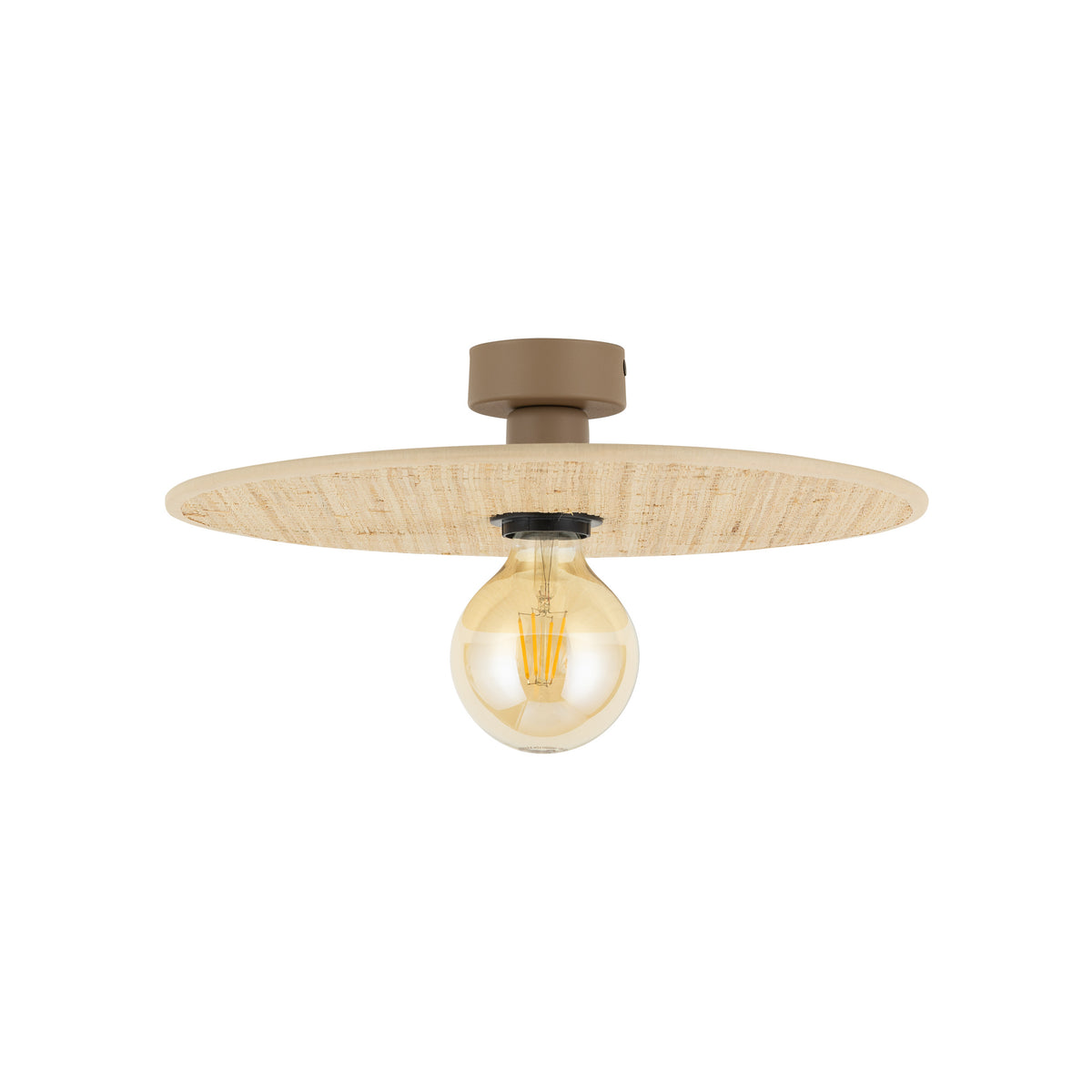 Plafonieră TK Lighting Calma Rafia 380, nisip, 11350