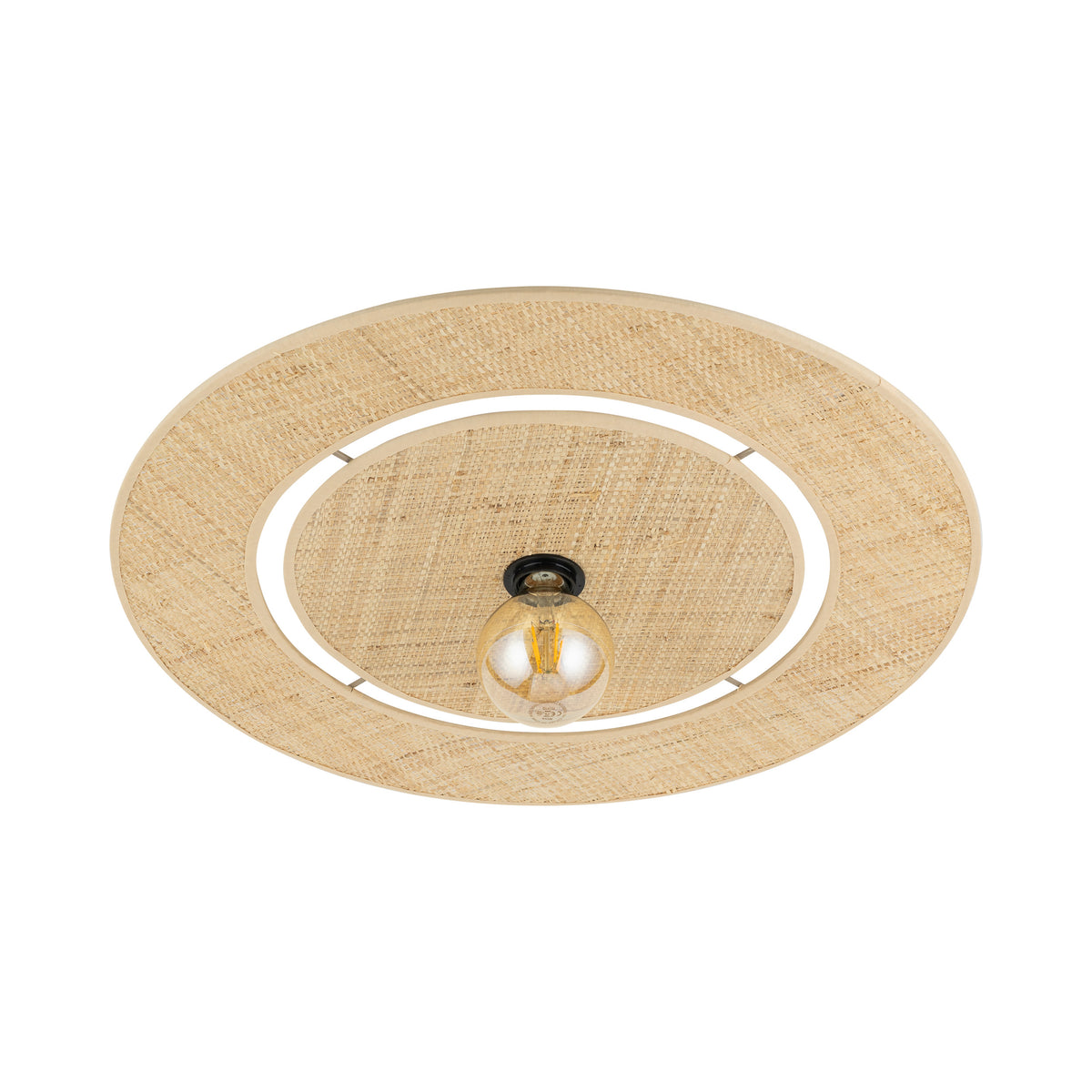 Plafonieră TK Lighting Calma Rafia 600, nisip, 11351