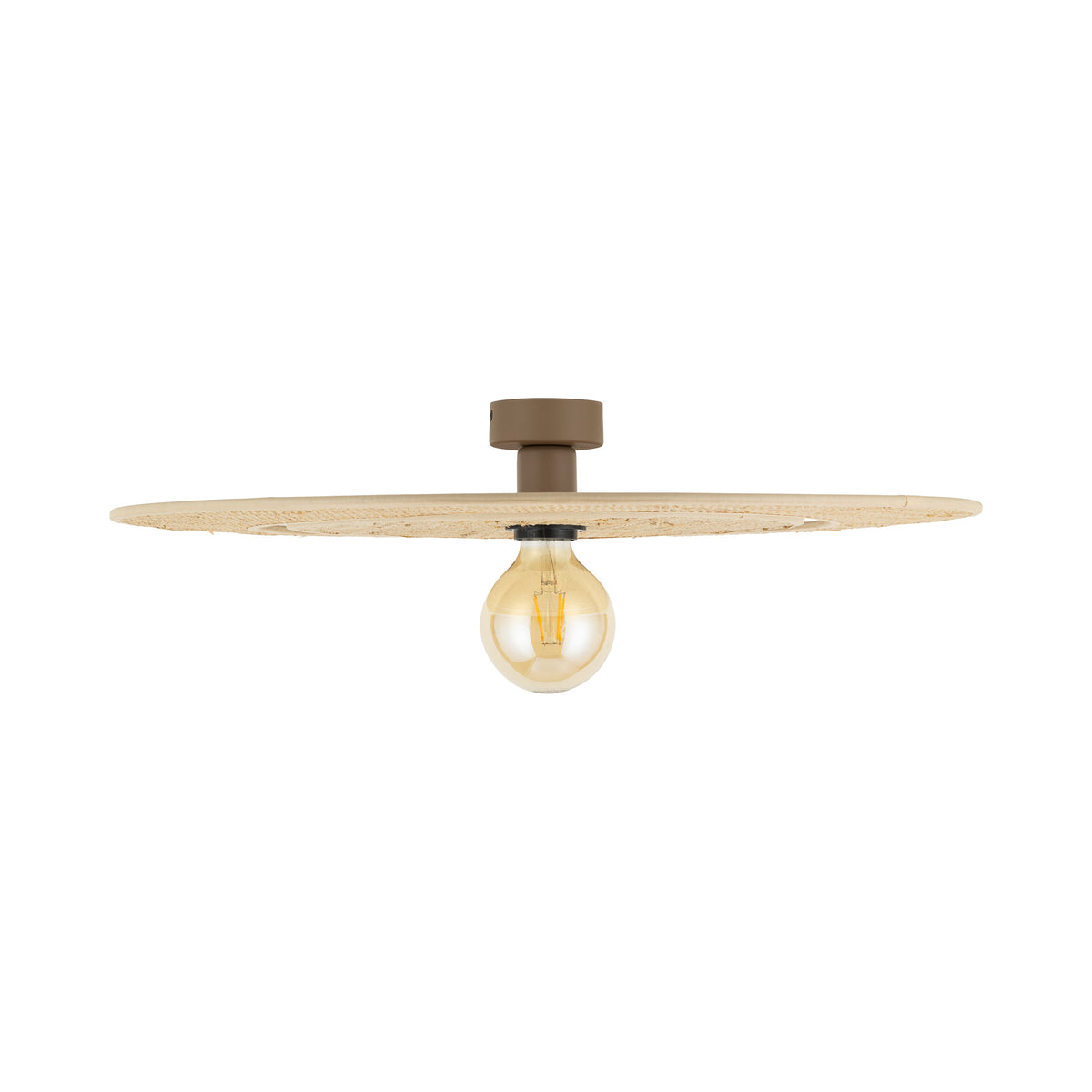 Plafonieră TK Lighting Calma Rafia 600, nisip, 11351