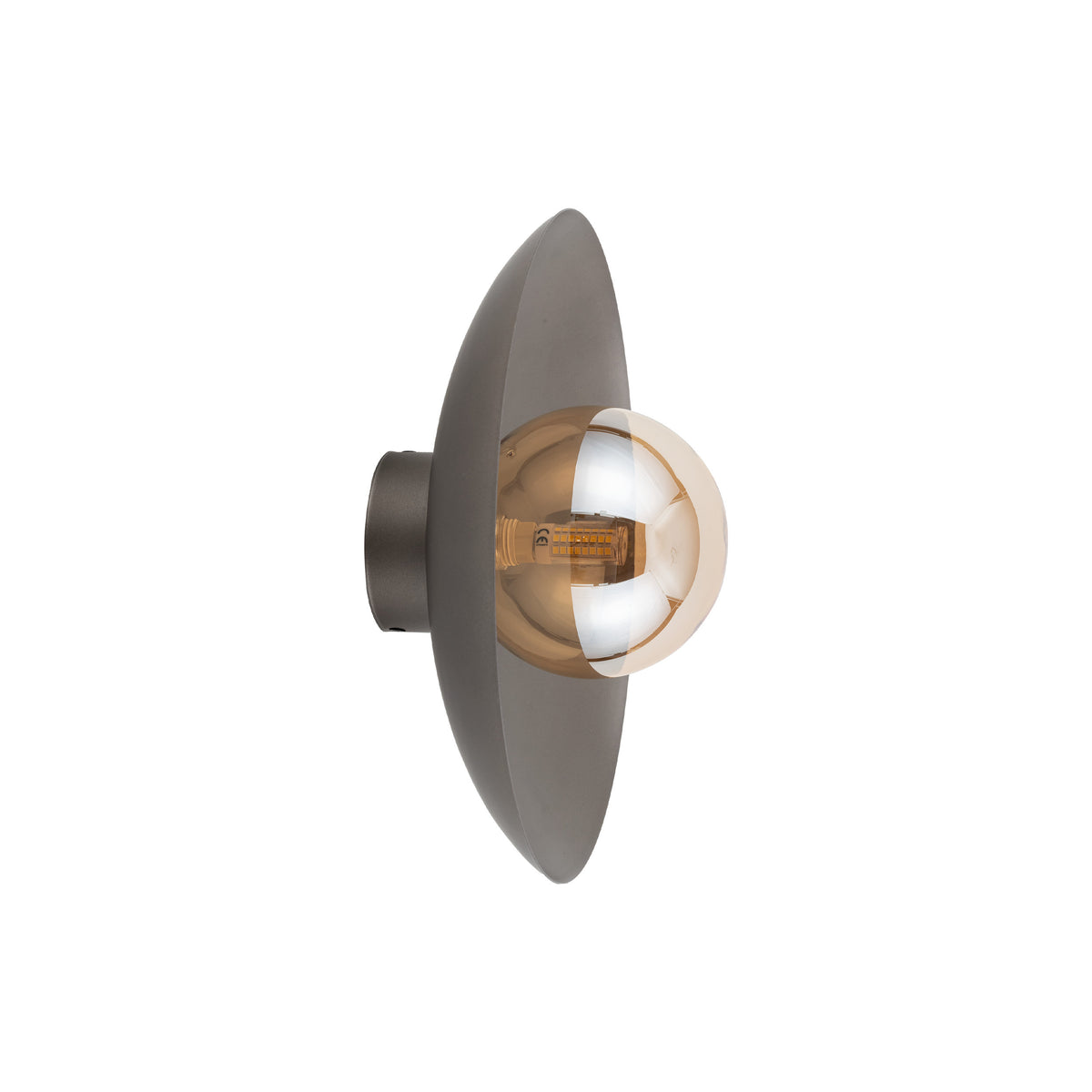 Aplică TK Lighting Slate Glass, maro, 11352
