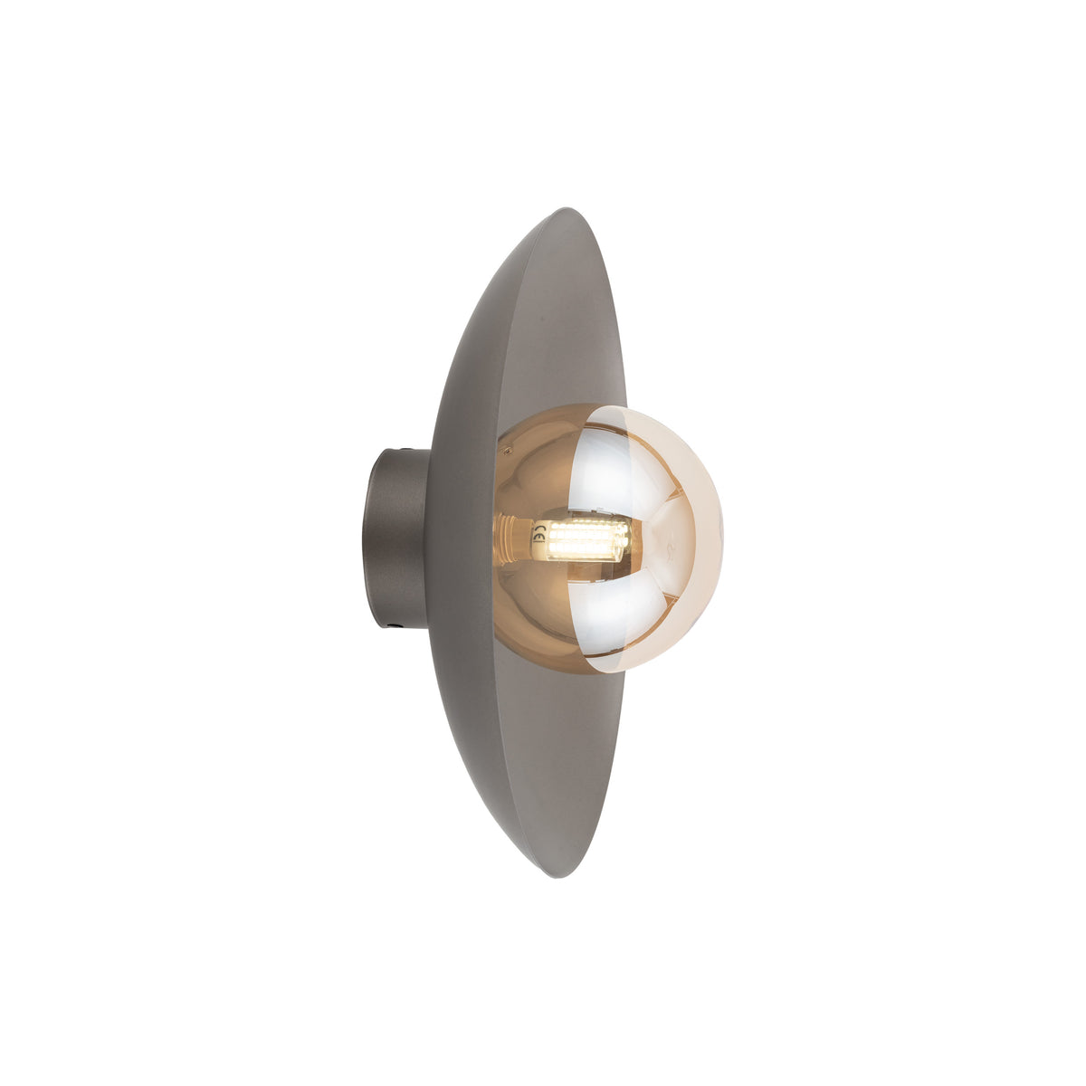Aplică TK Lighting Slate Glass, maro, 11352