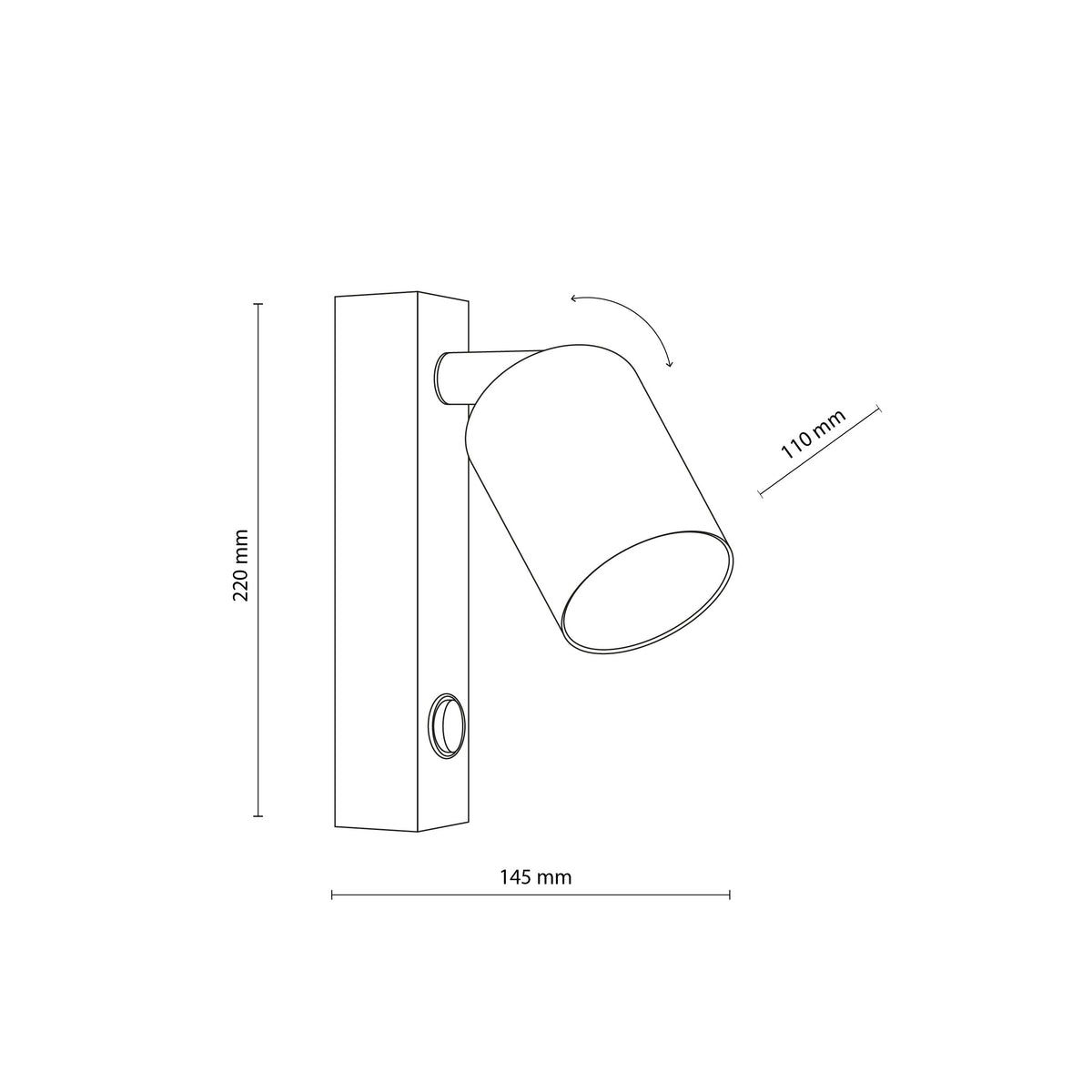 Aplică TK Lighting Nex, nisip, 11363