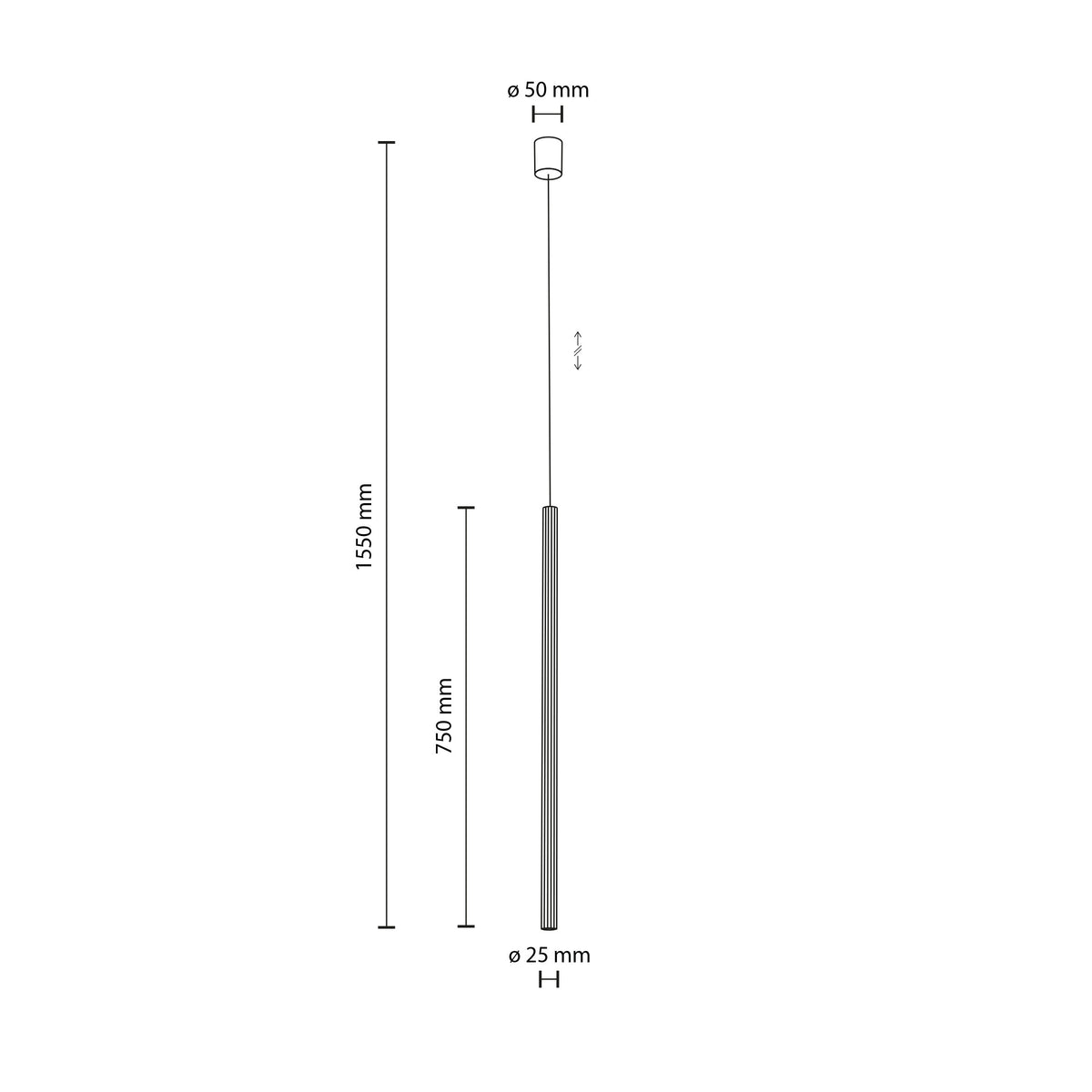 Pendul TK Lighting Ferro 750, nisip, șampanie, 11424