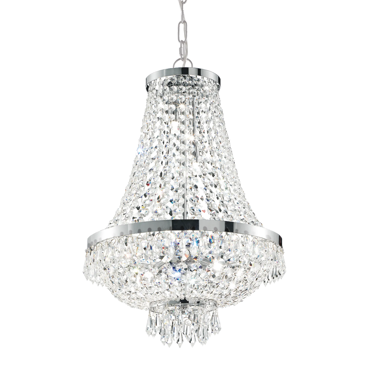 Lustră Ideal Lux Caesar SP12, crom, 114279
