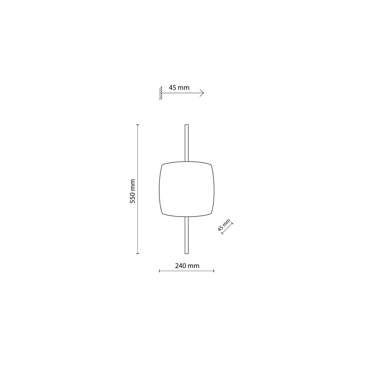 Aplică TK Lighting Selva M, nuc, 11435