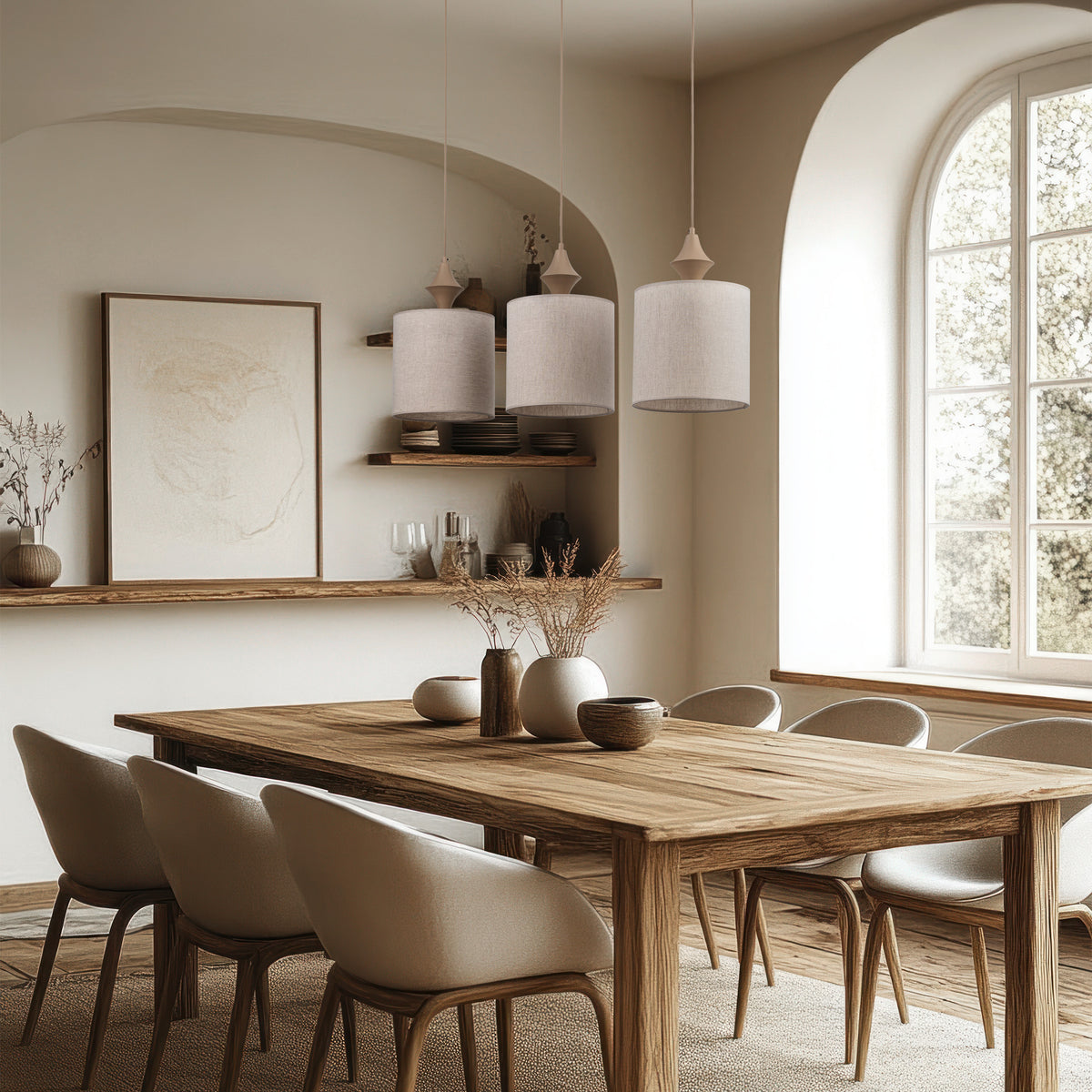 Lustră TK Lighting Amura, nisip, 3 x E27, 11439