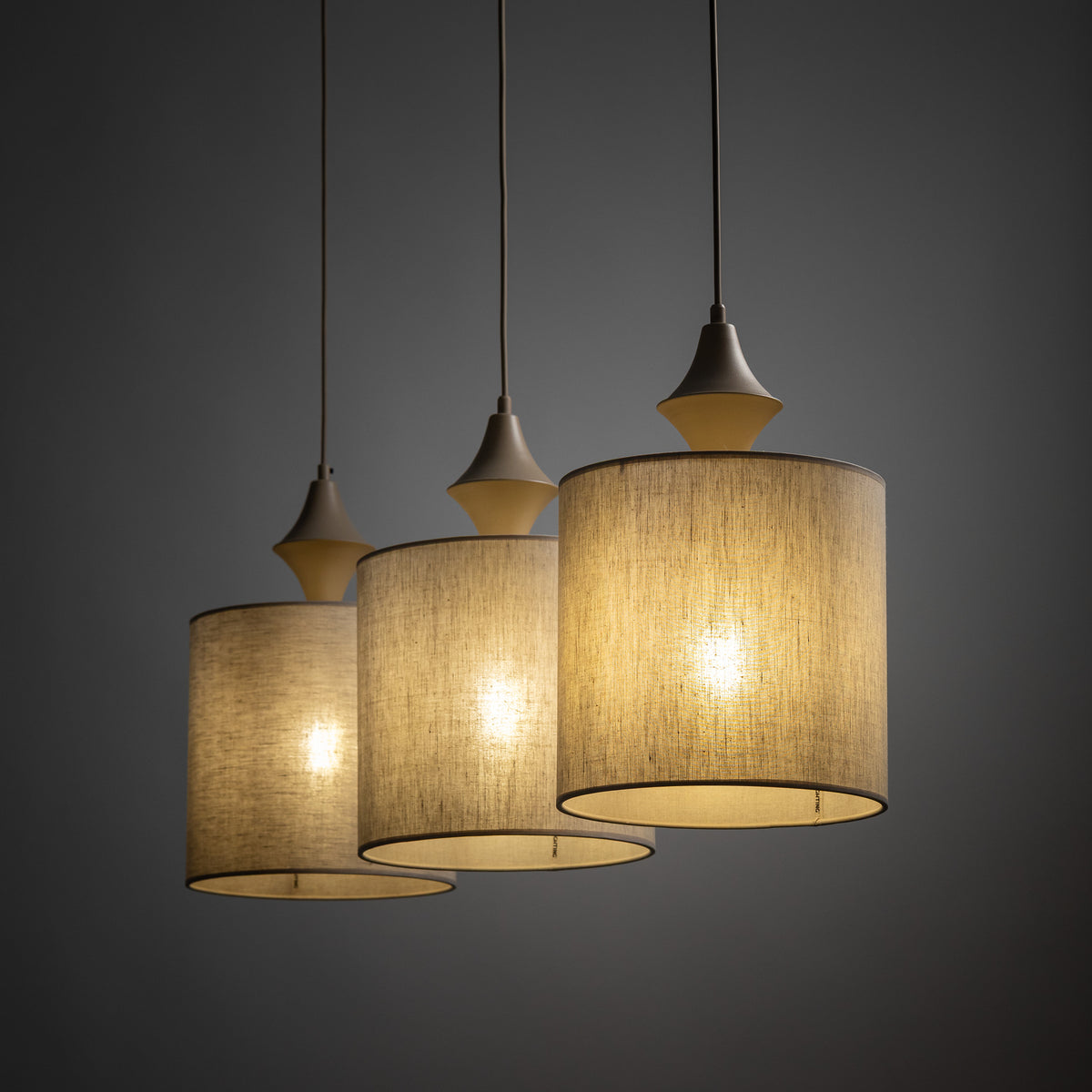Lustră TK Lighting Amura, nisip, 3 x E27, 11439
