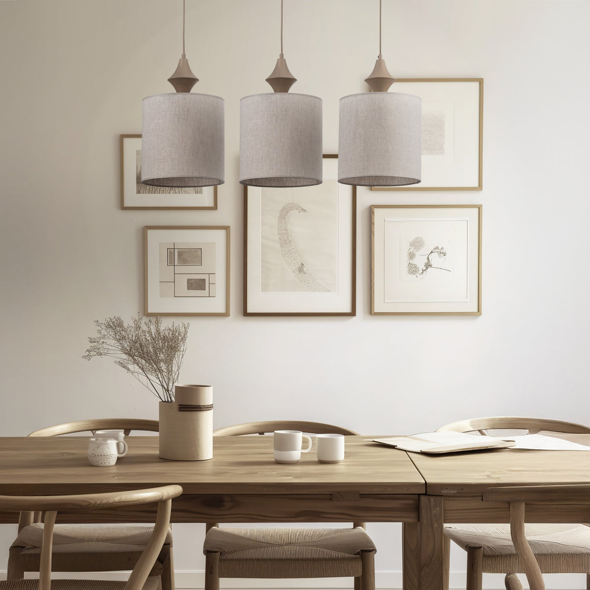 Lustră TK Lighting Amura, nisip, 3 x E27, 11439