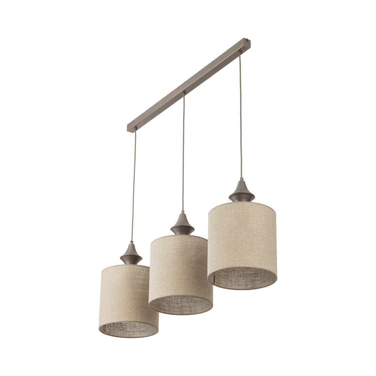 Lustră TK Lighting Amura, maro, 3 x E27, 11440