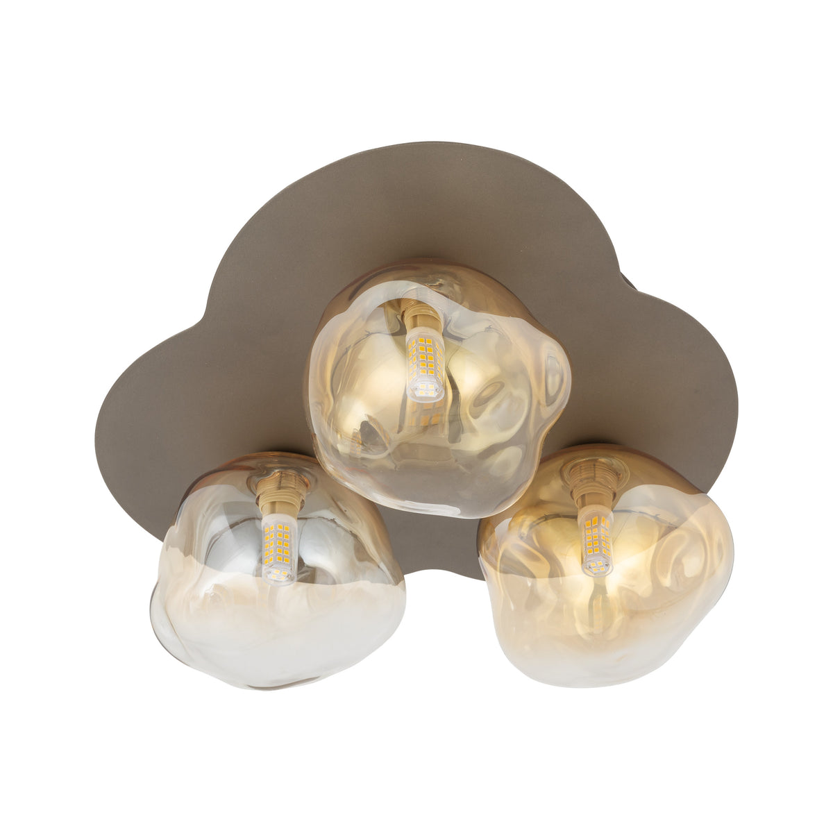 Aplică TK Lighting Lava, maro, 3 x G9, 11453
