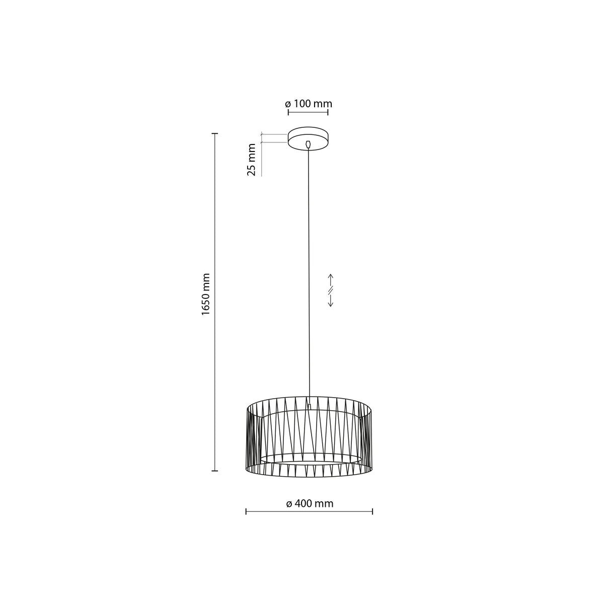Pendul TK Lighting Harmony, nisip, iută, 11460
