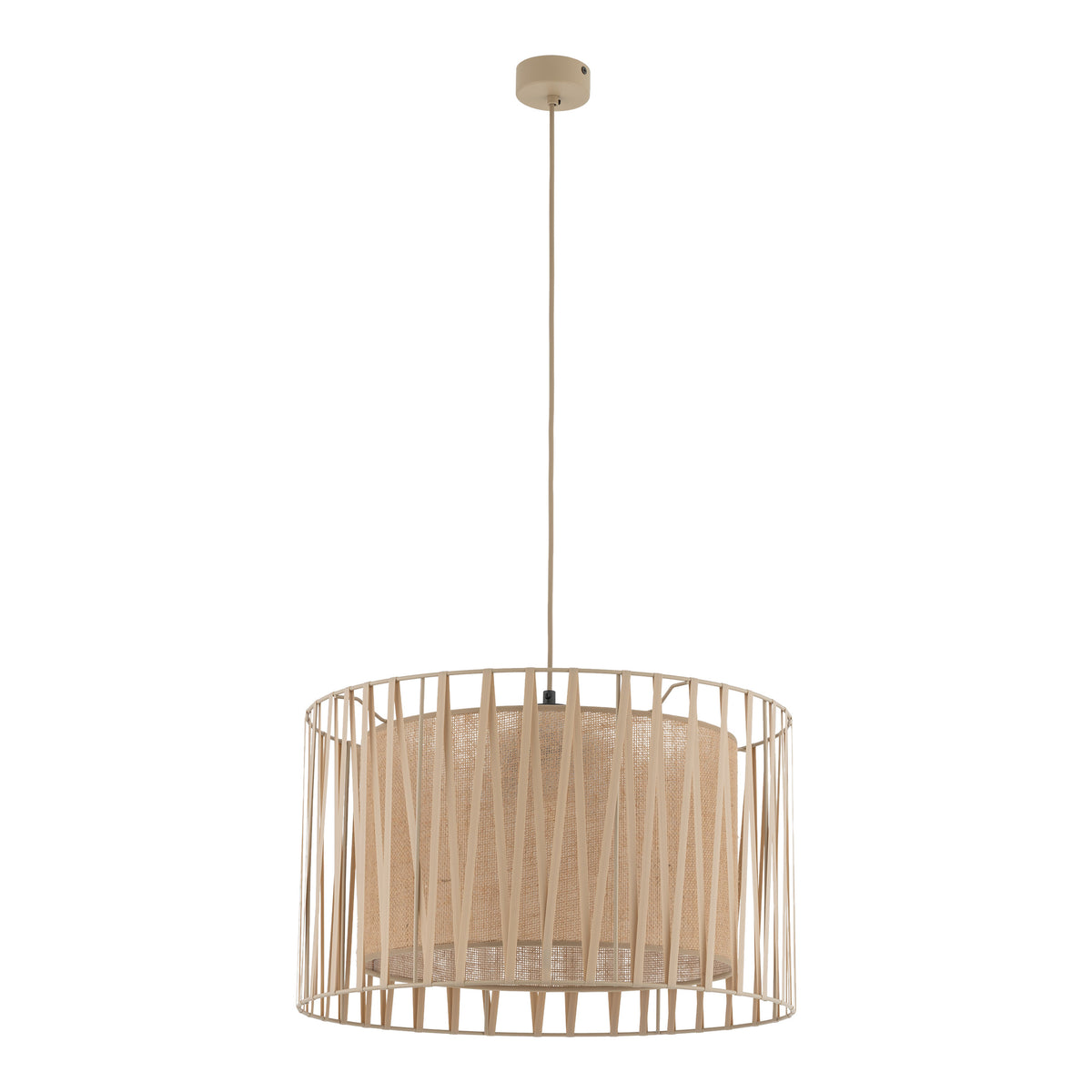 Lustră TK Lighting Harmony, nisip, iută, 3 x E27, 11461