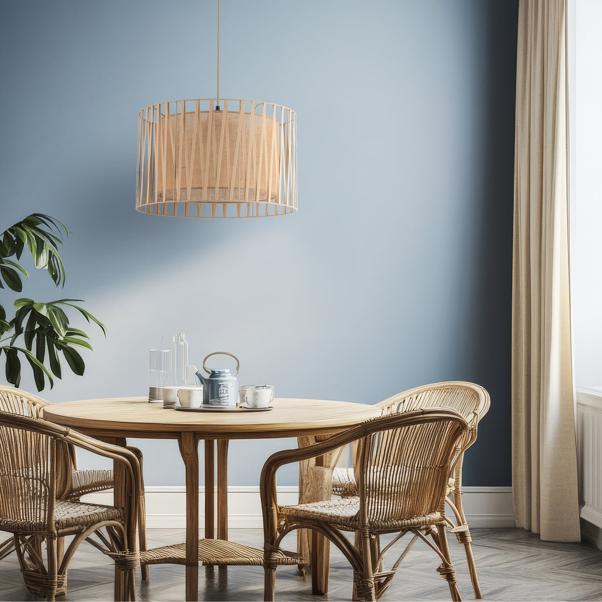 Lustră TK Lighting Harmony, nisip, iută, 3 x E27, 11461