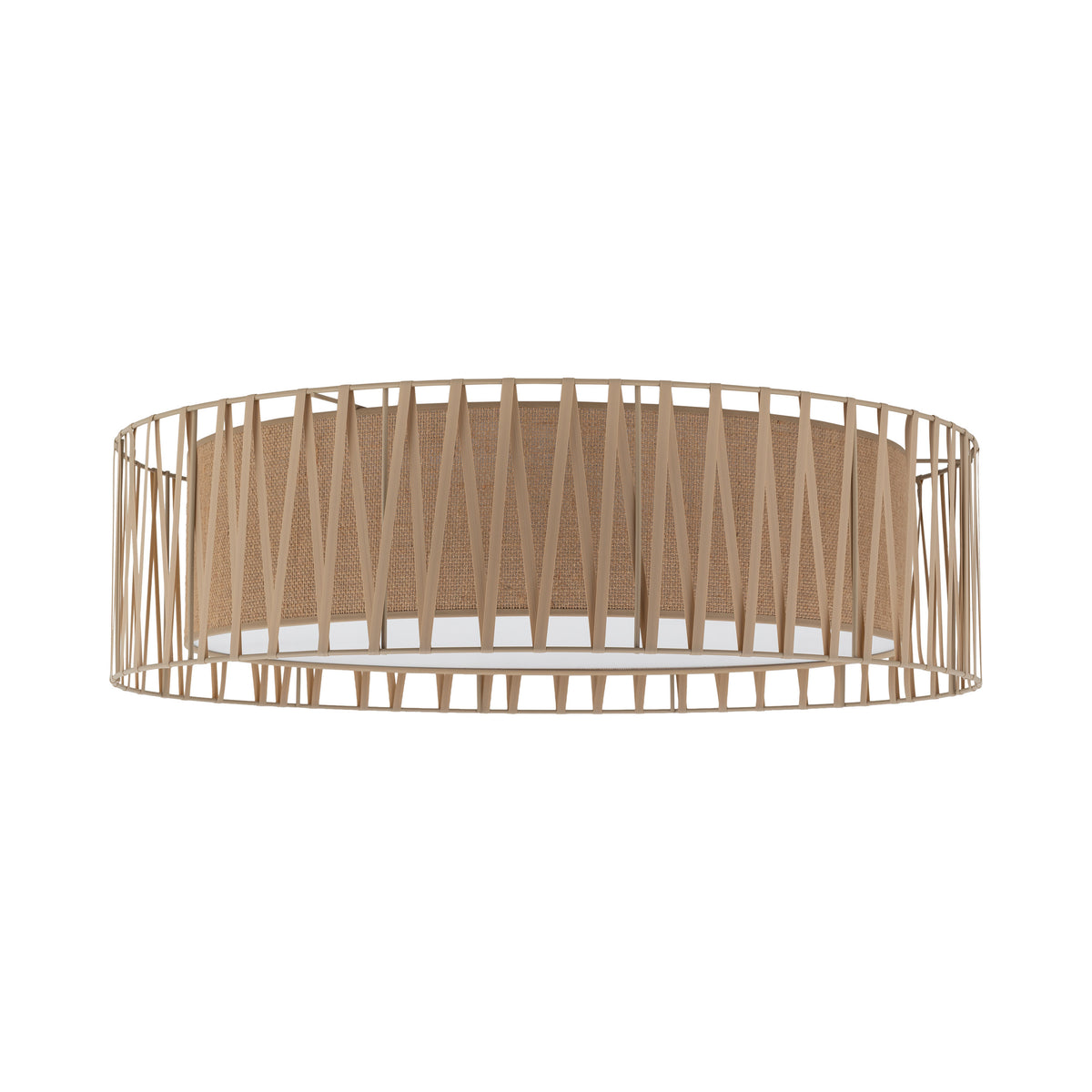 Plafonieră TK Lighting Harmony, nisip, iută, 6 x E27, 11463