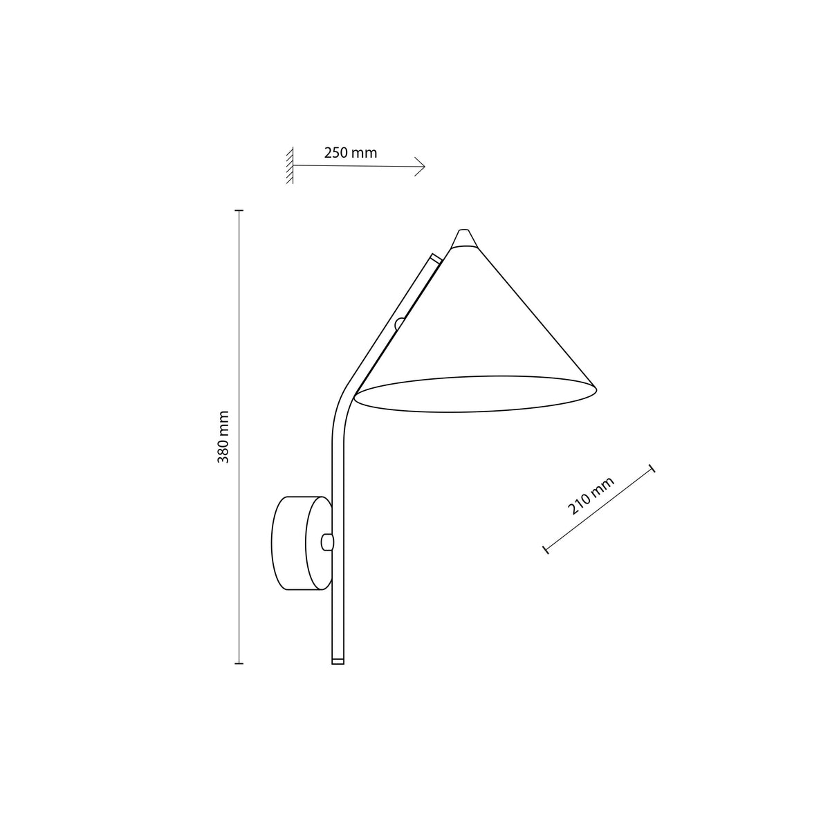Aplică TK Lighting Cono, nisip, 11474