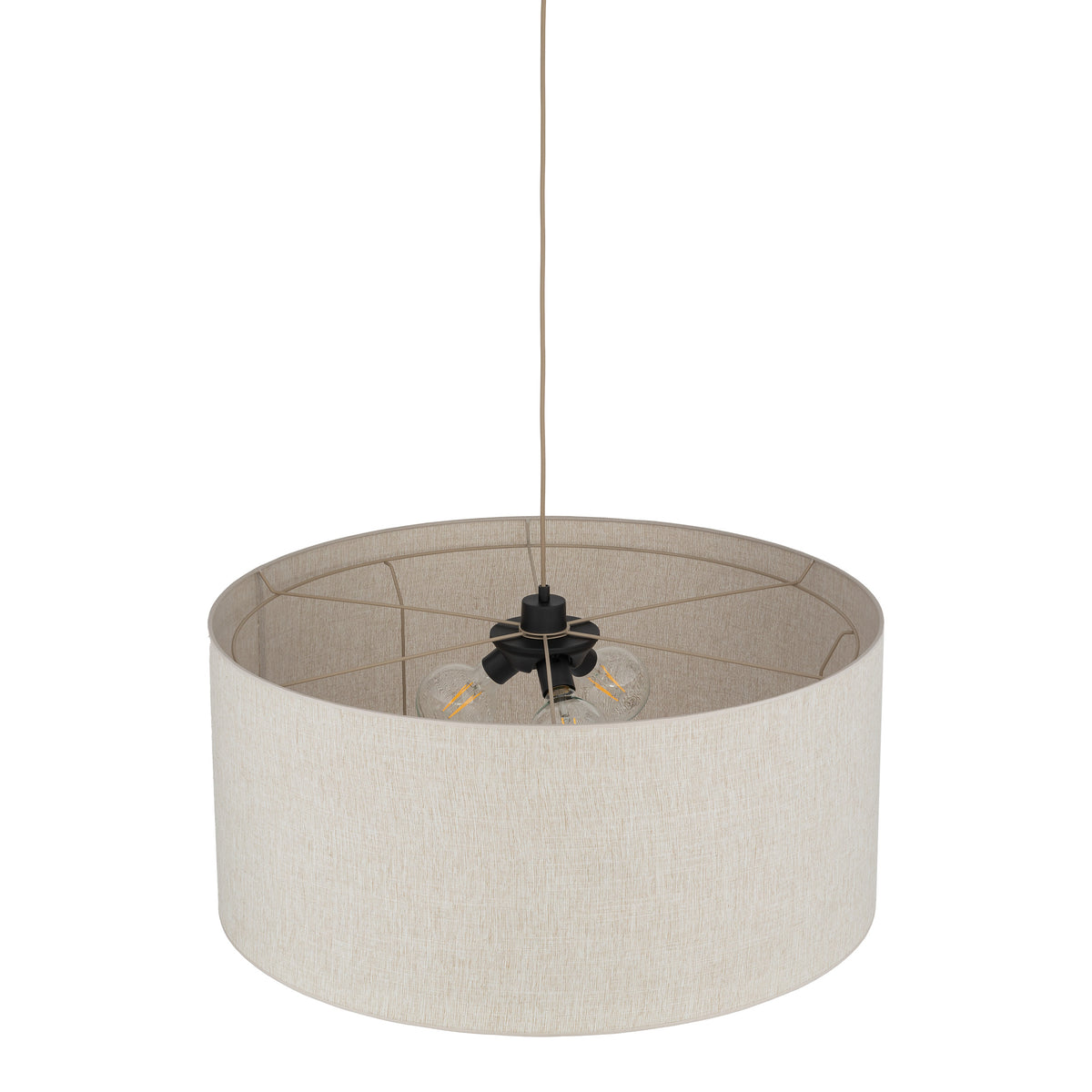 Lustră TK Lighting Largo, bej, 3 x E27, 11484