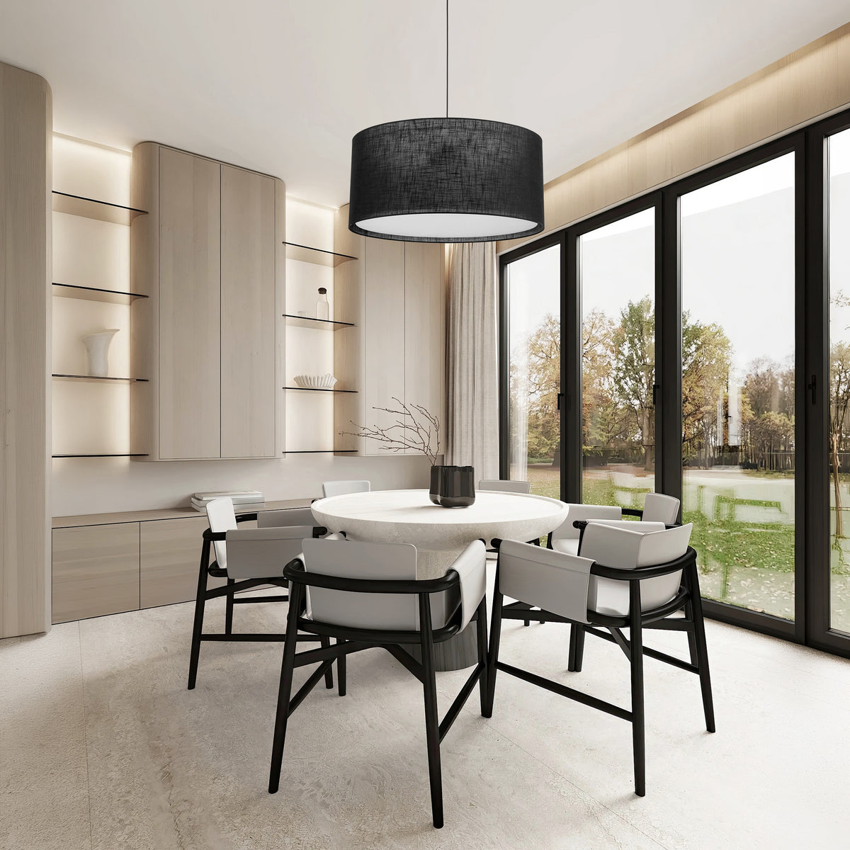 Lustră TK Lighting Largo, negru, 3 x E27, 11486