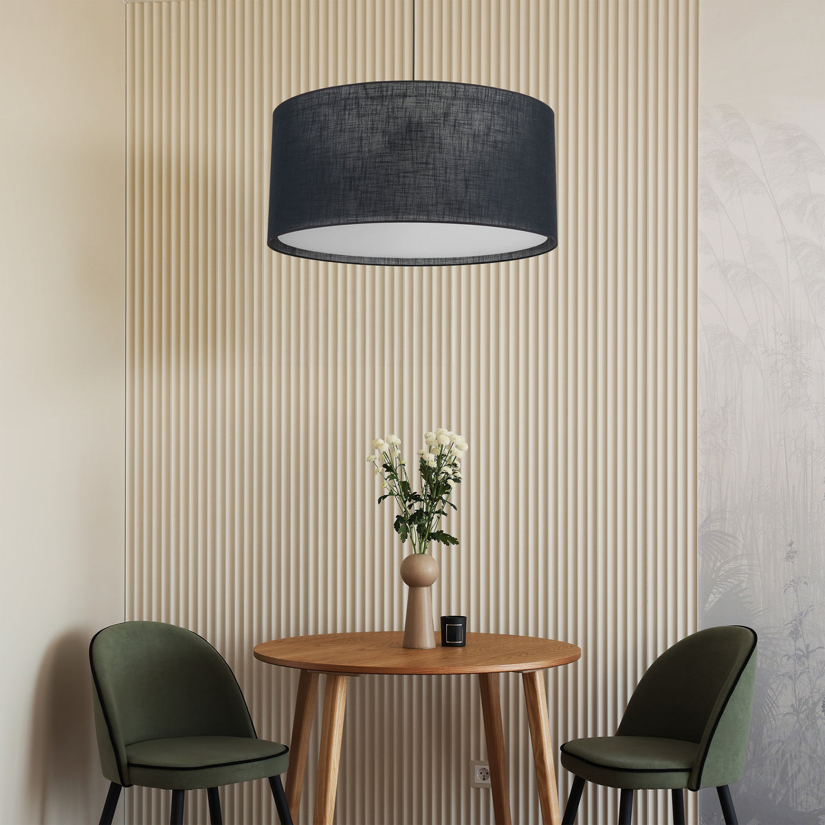 Lustră TK Lighting Largo, negru, 3 x E27, 11486
