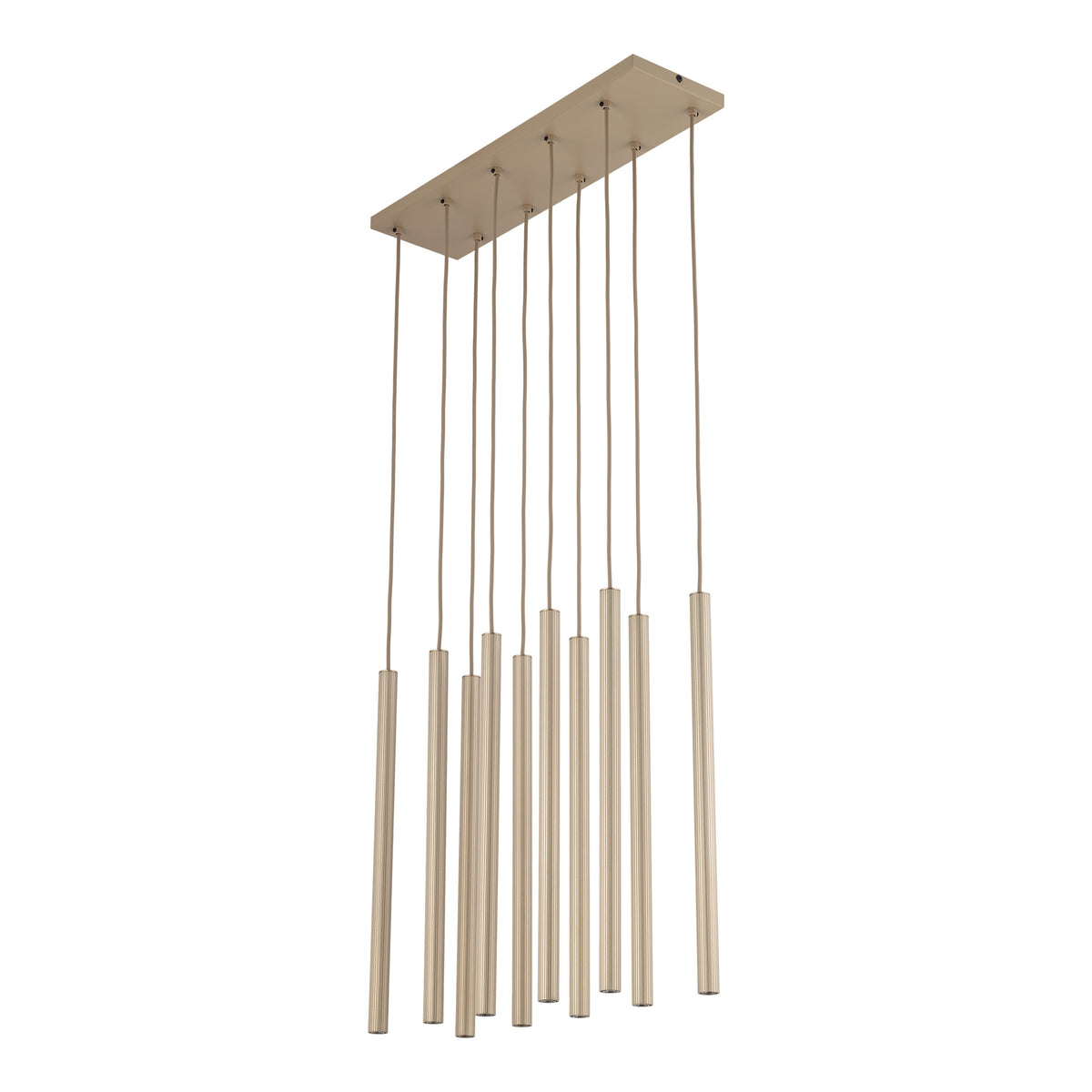 Lustră TK Lighting Ferro Bară, nisip, șampanie, 10 x G9, 11491