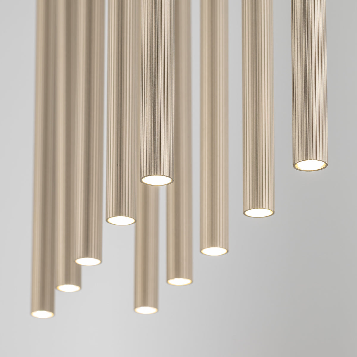 Lustră TK Lighting Ferro Bară, nisip, șampanie, 10 x G9, 11491